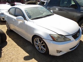 2007 LEXUS IS250 PREMIUM WHITE 2.5 AT RWD Z21456